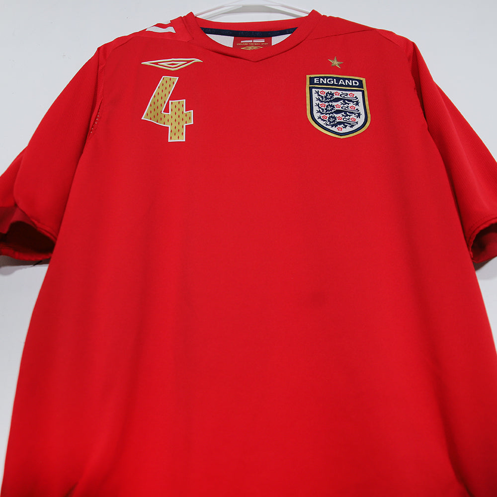 2006 England National Team #4 Gerrard Away Jersey