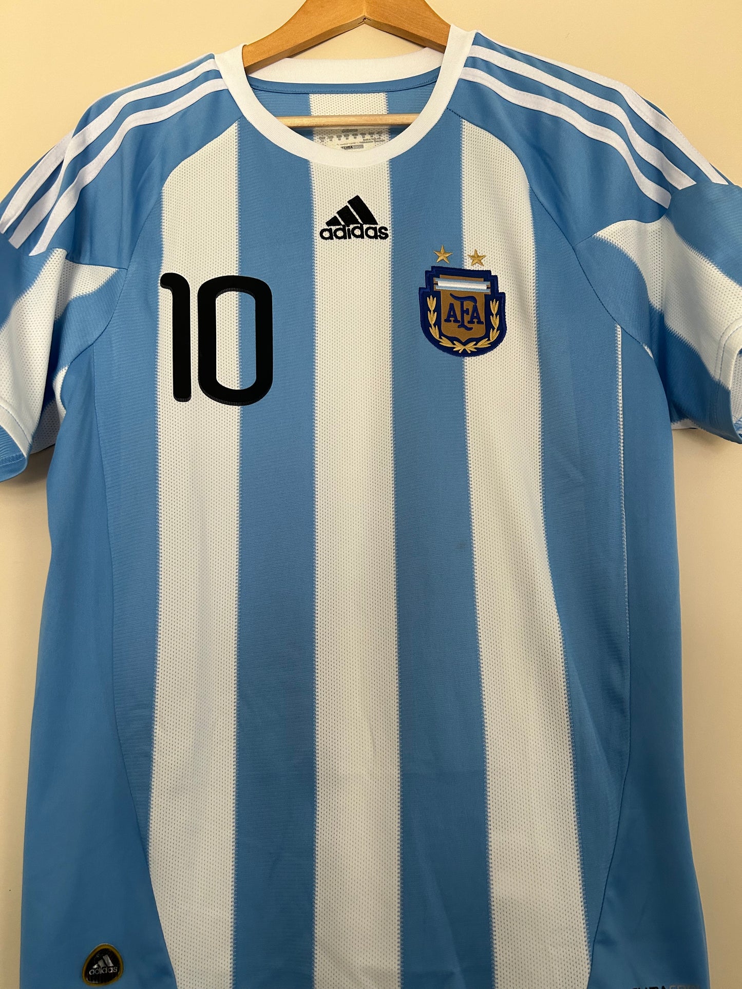 Argentina 10/11 Messi Home Shirt By Adidas