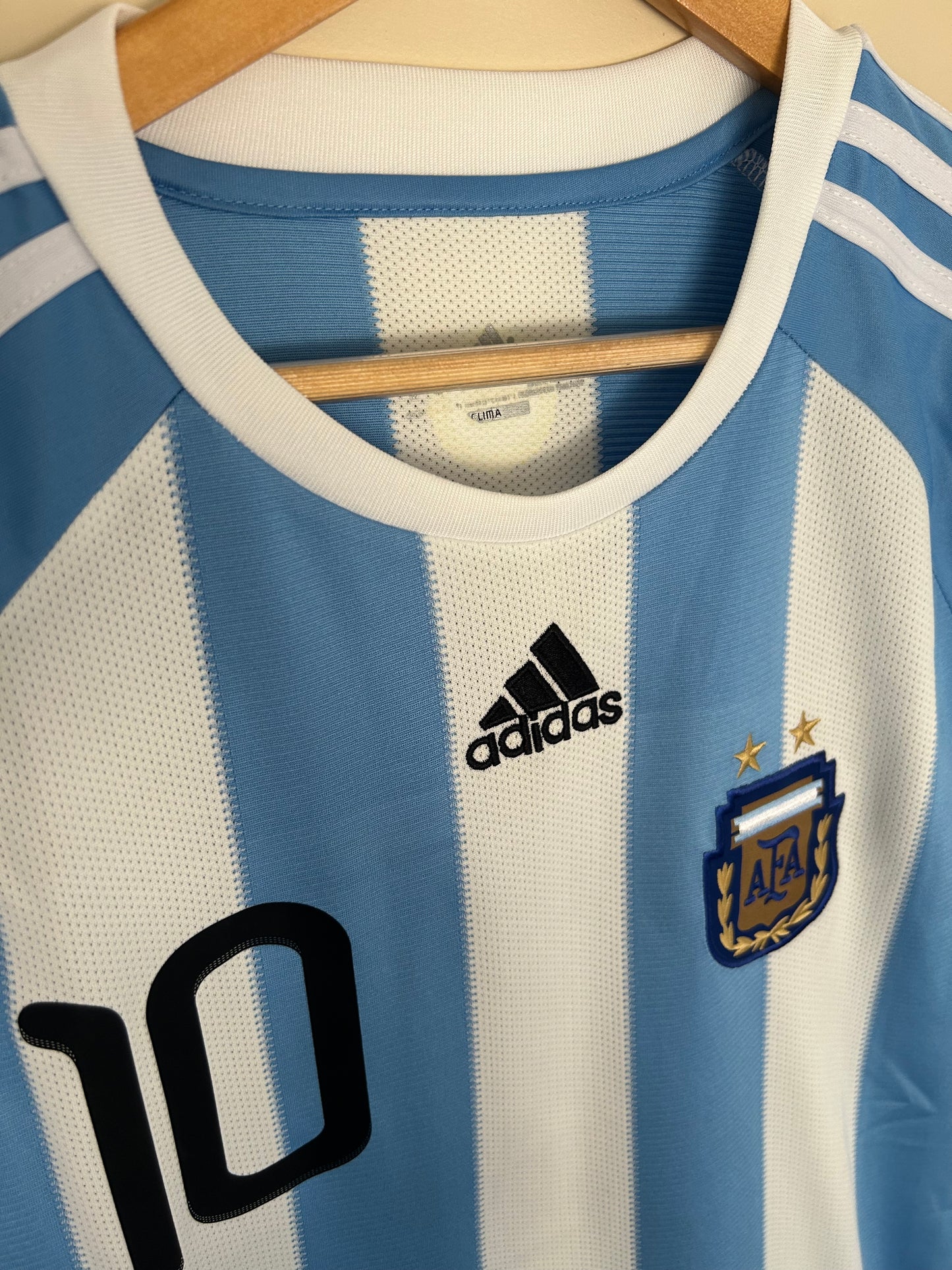 Argentina 10/11 Messi Home Shirt By Adidas