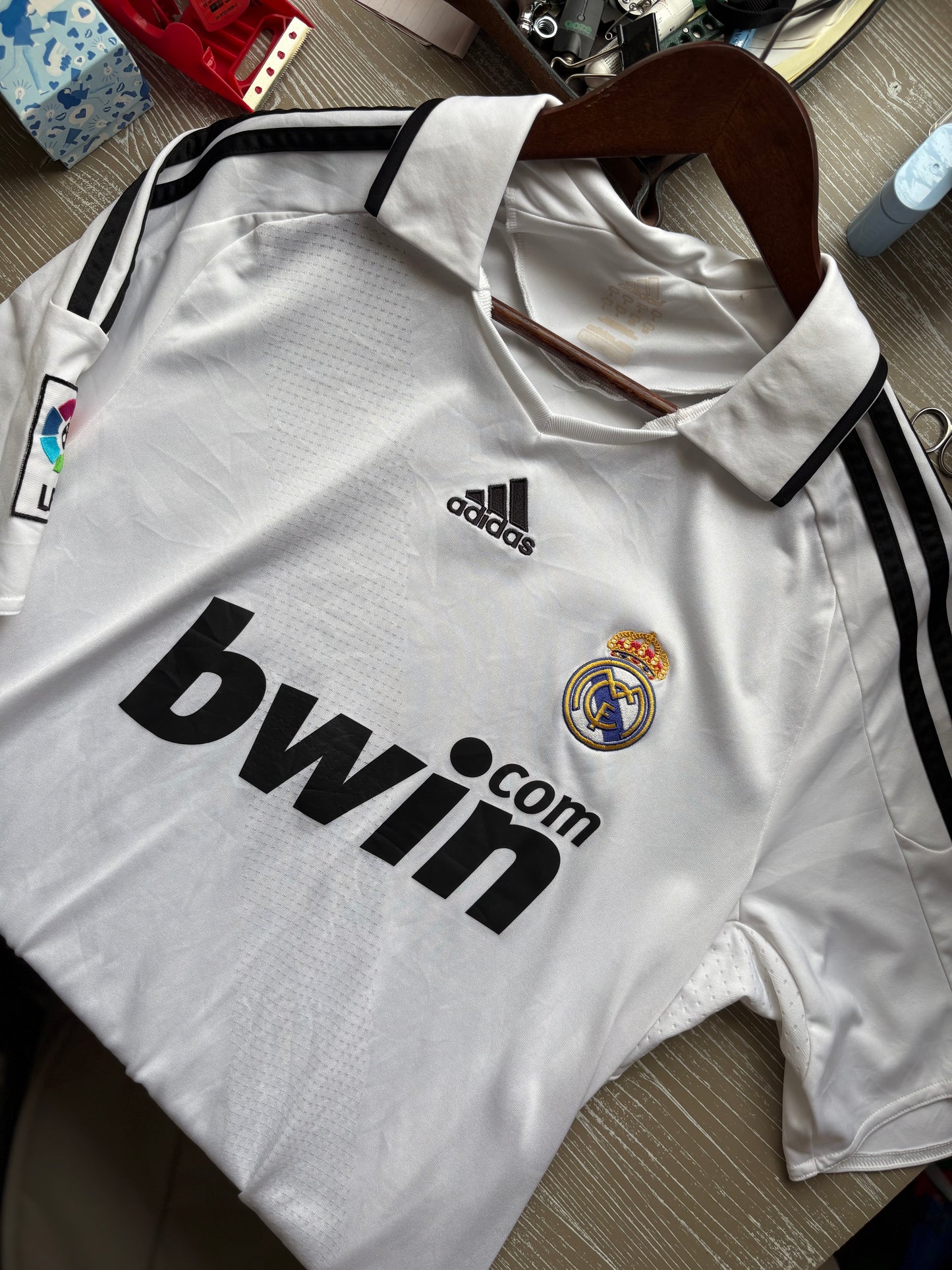 Real Madrid CF 08/09 Home Jersey by Adidas