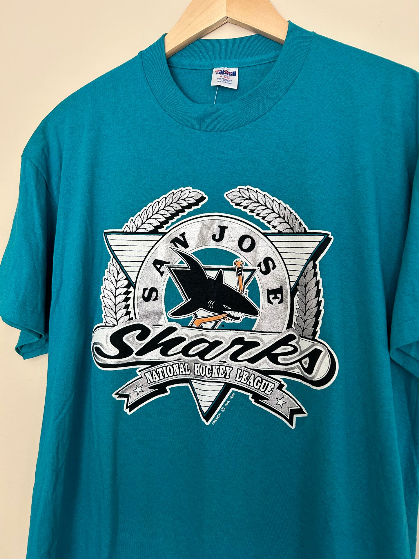 96/97 San Jose Sharks Inaugural Shirt by Trench