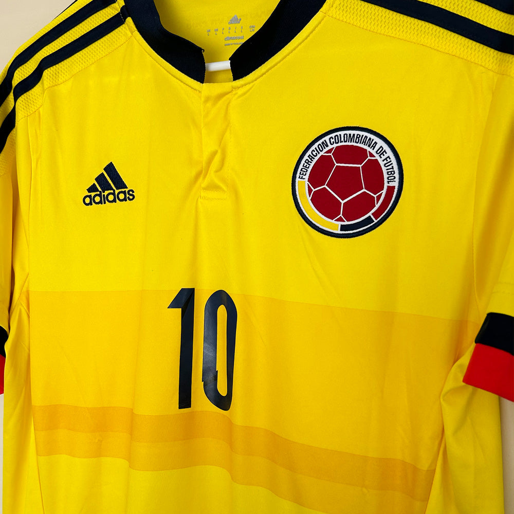 2015 Colombia National Team #10 Rodriguez Home Jersey