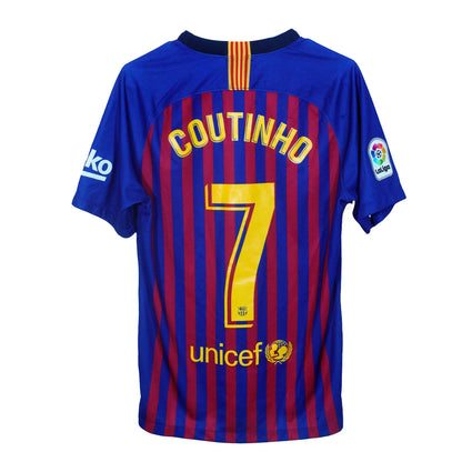 2018/19 FC Barcelona #7 Coutinho Home Jersey