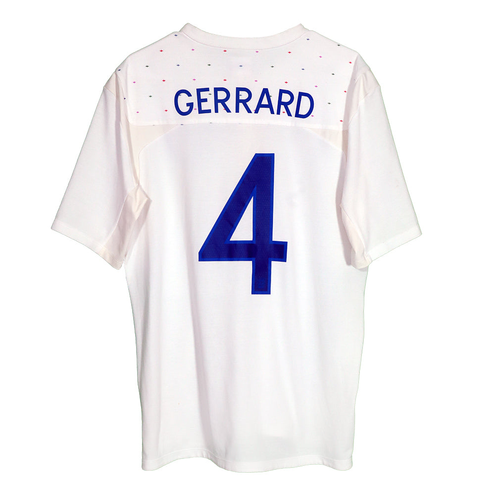 2012 England #4 Gerrard Home Jersey
