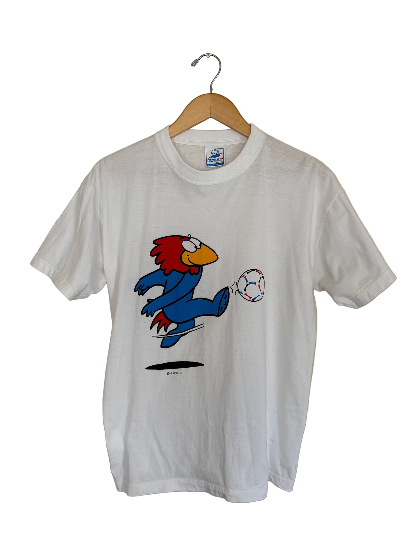 Vintage 1998 World Cup France Mascot Shirt "Footie"