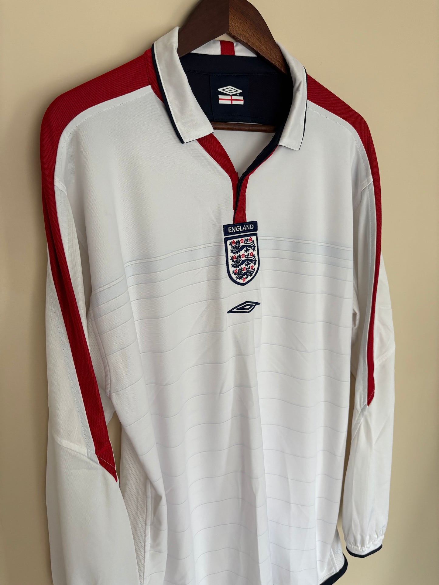 England Long Sleeve World Cup 02 Home Kit by Umbro