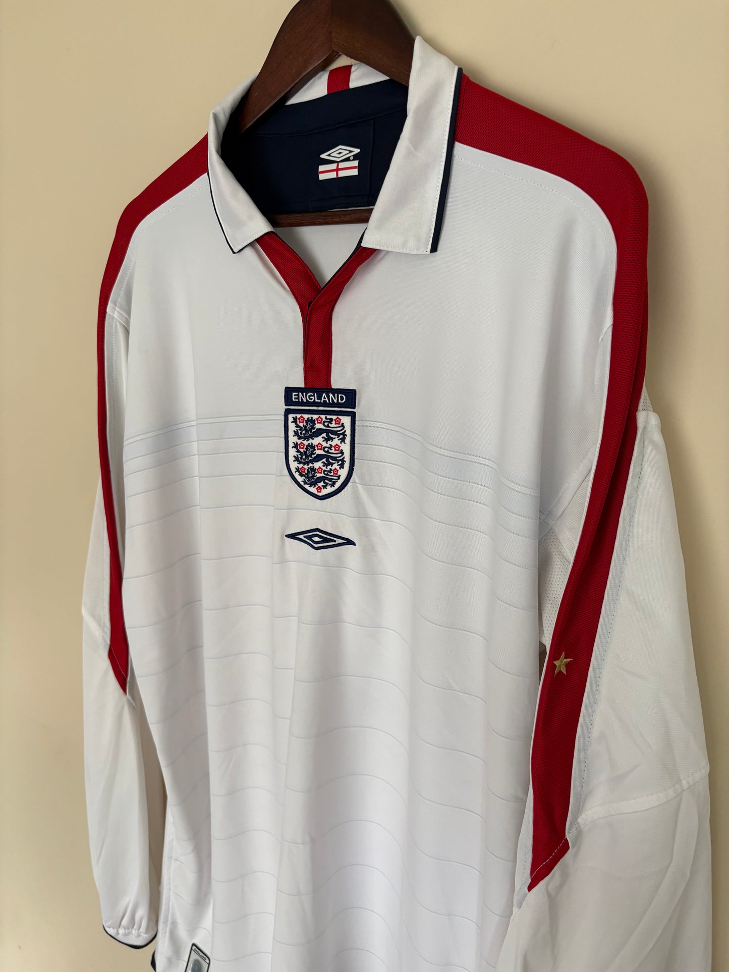 England Long Sleeve World Cup 02 Home Kit by Umbro