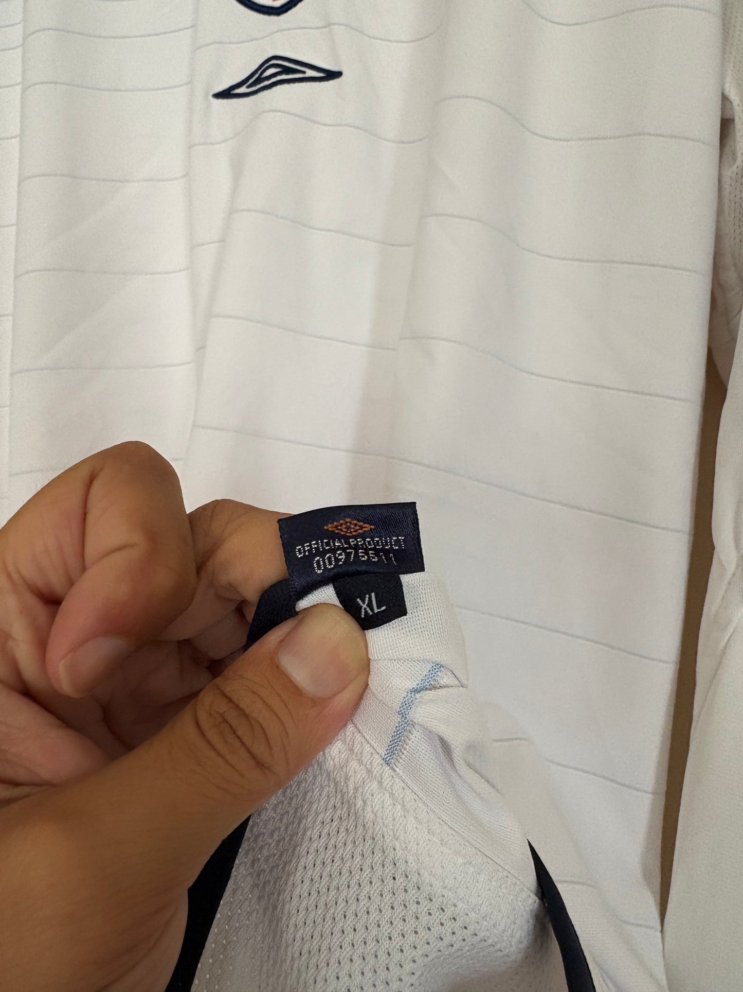 England Long Sleeve World Cup 02 Home Kit by Umbro