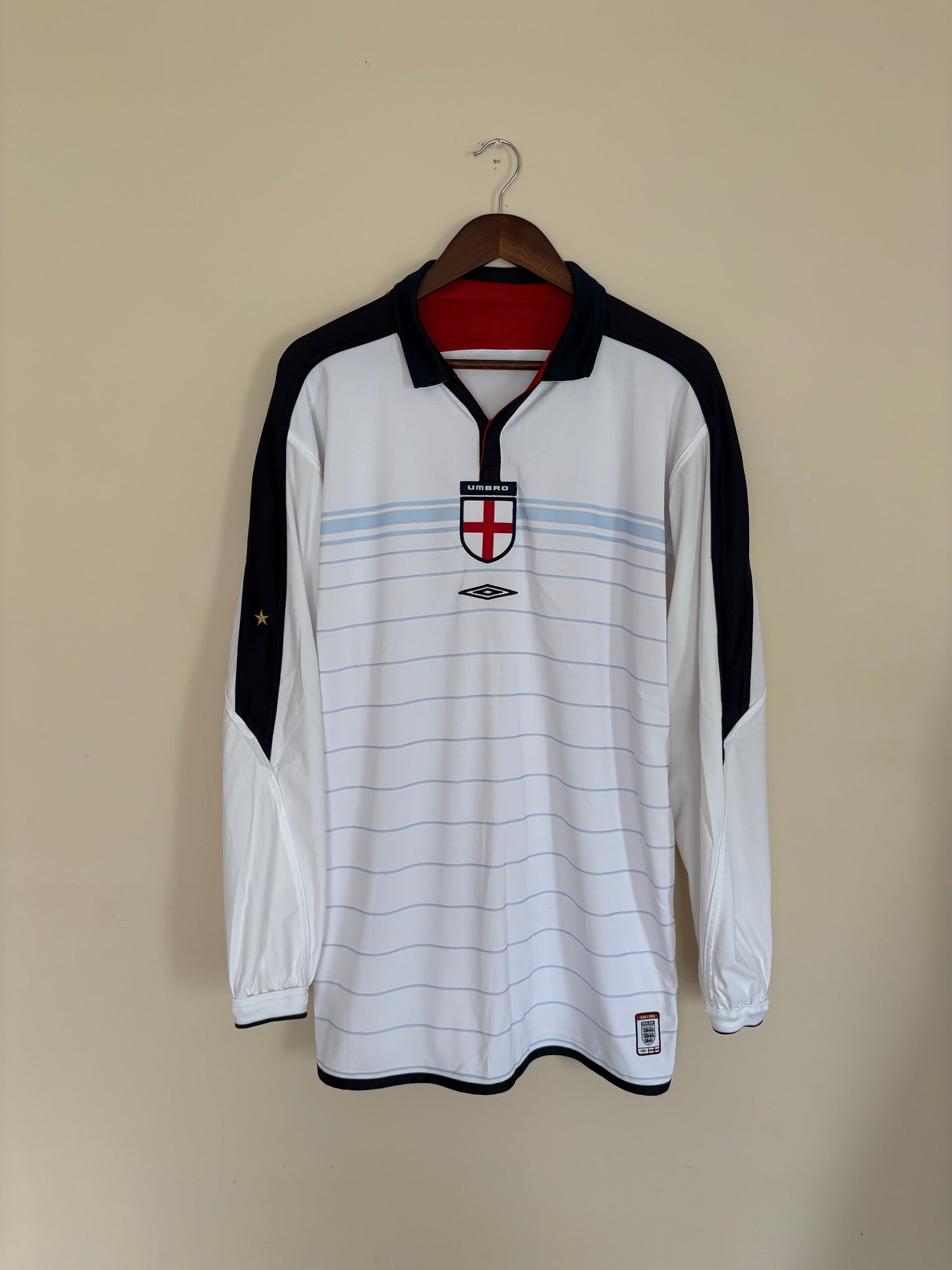 England Long Sleeve World Cup 02 Home Kit by Umbro