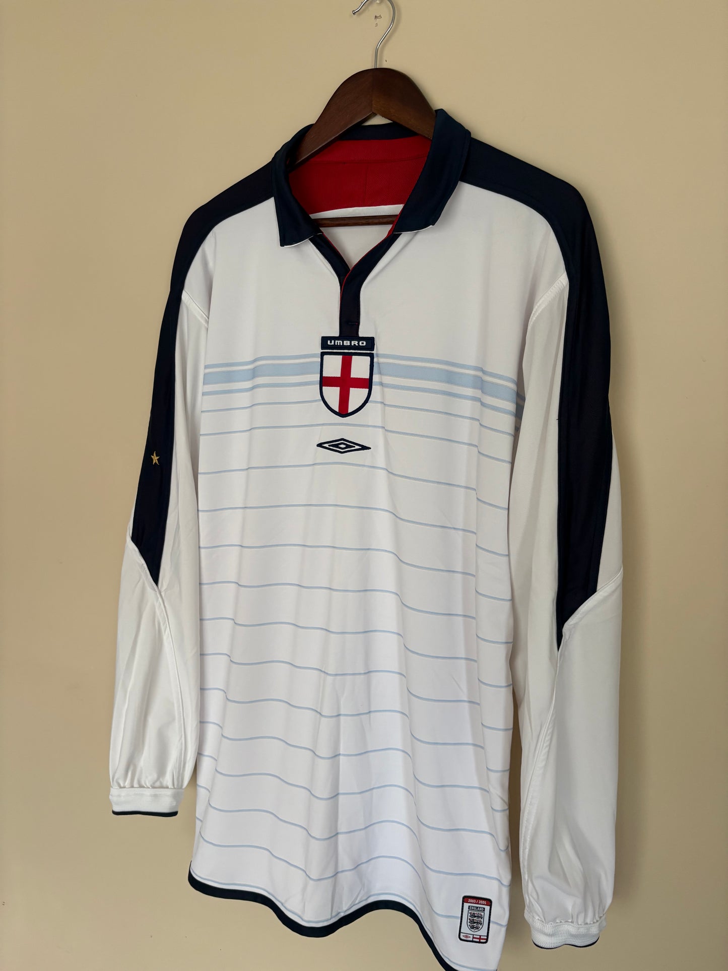 England Long Sleeve World Cup 02 Home Kit by Umbro