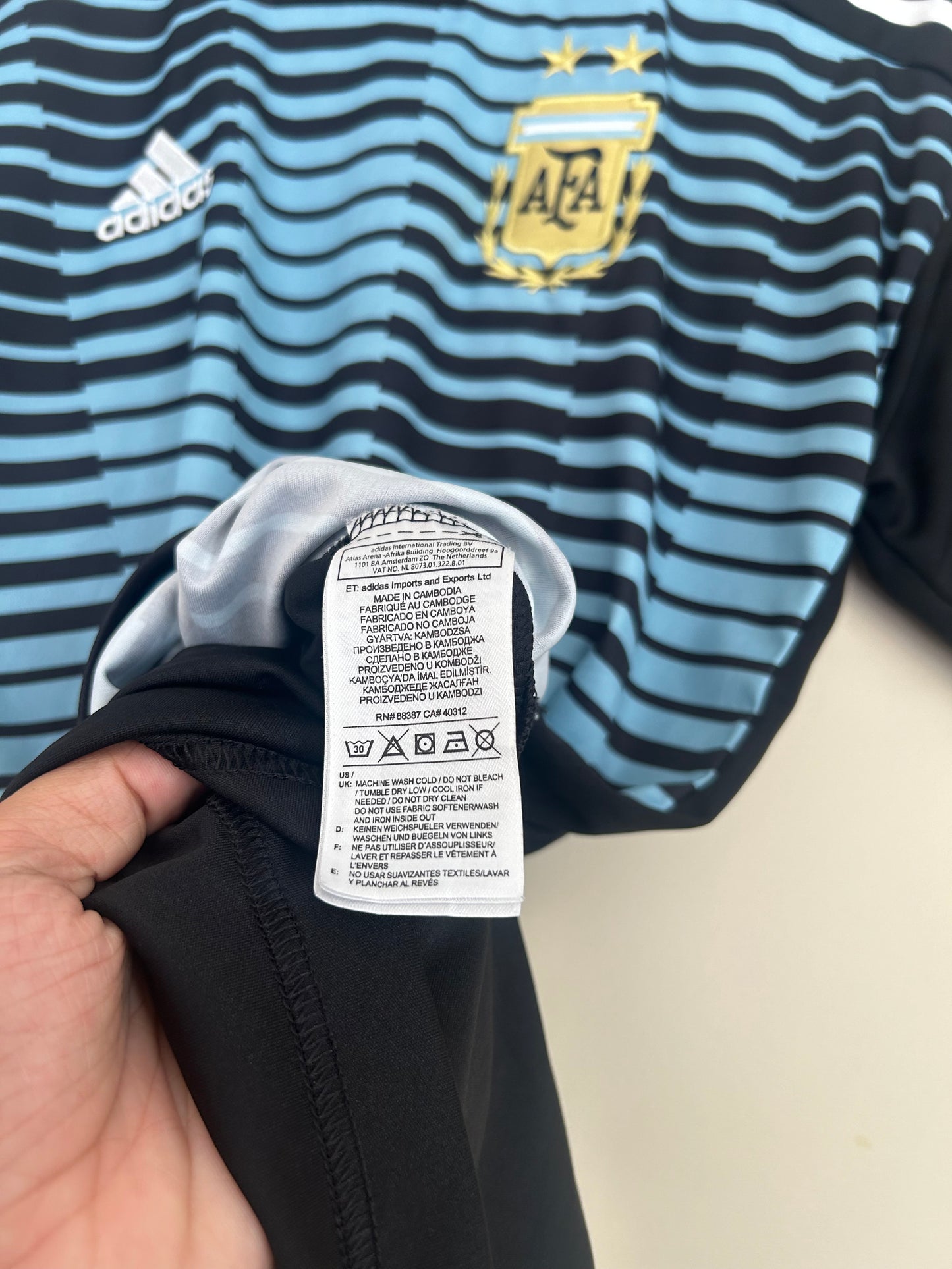 17/18 Argentina Training Top By Adidas