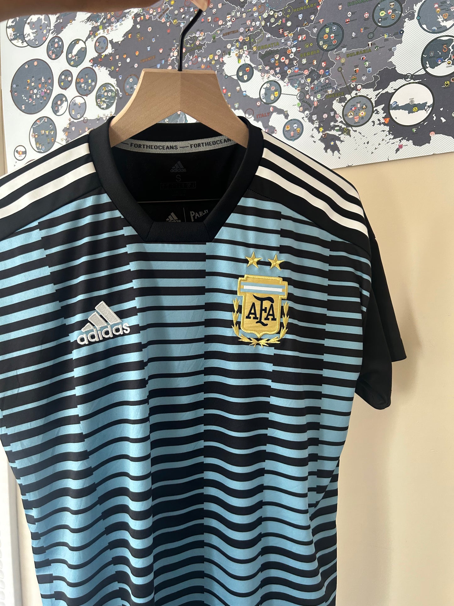 17/18 Argentina Training Top By Adidas