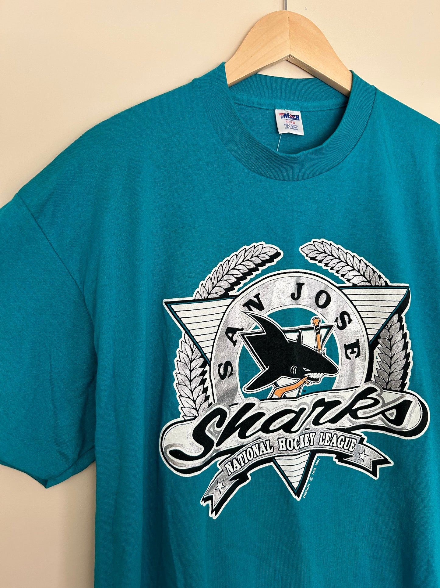 96/97 San Jose Sharks Inaugural Shirt by Trench