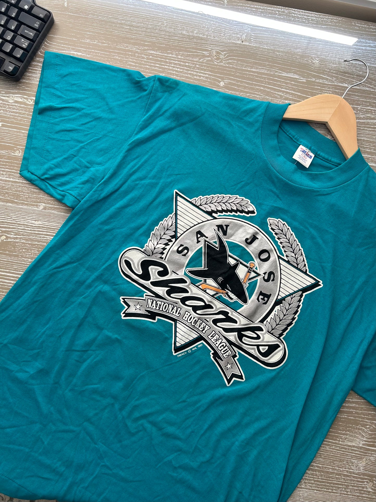 96/97 San Jose Sharks Inaugural Shirt by Trench