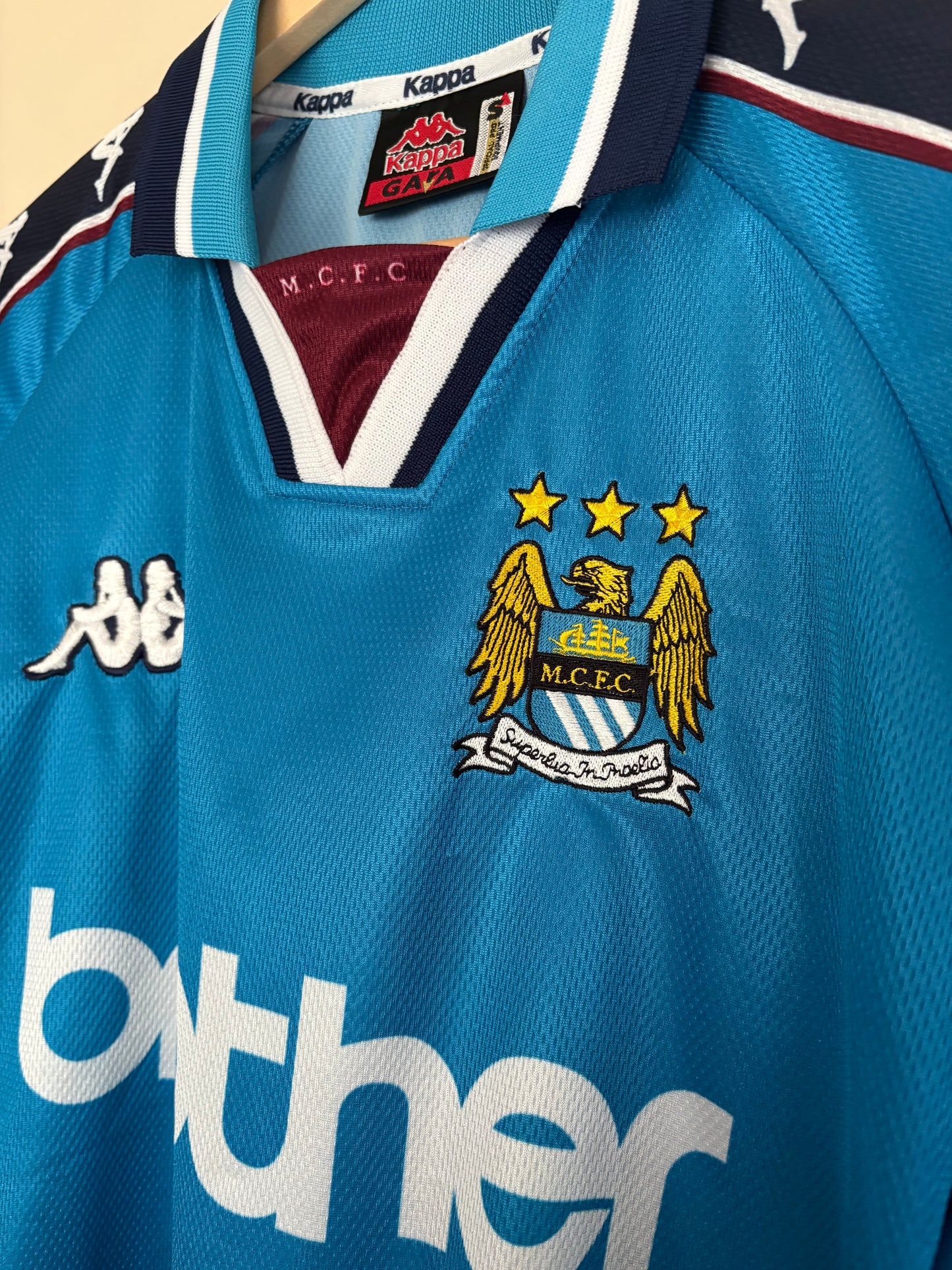 Manchester City Vintage Kappa Home Kit 97/98 Football Shirt