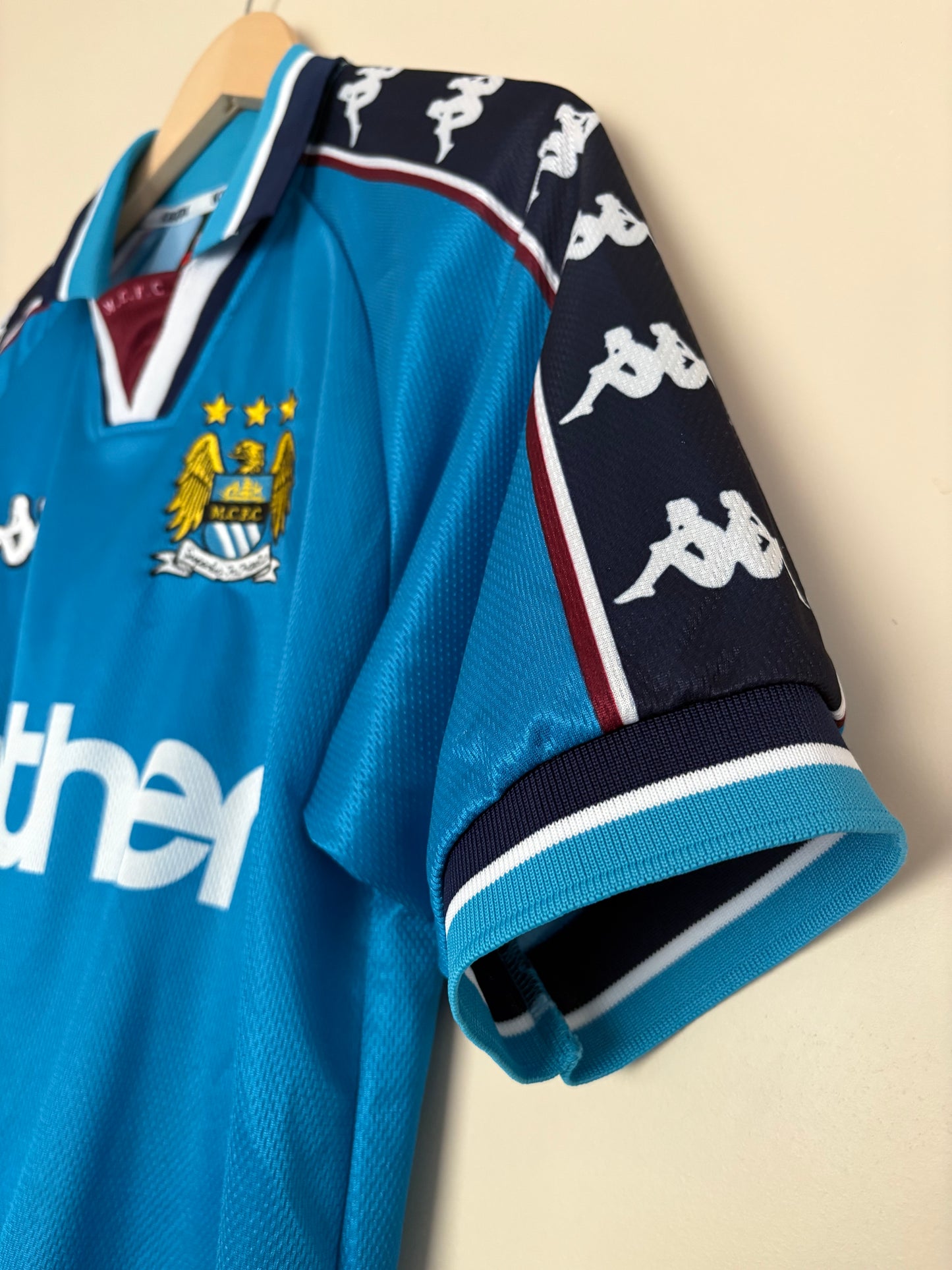 Manchester City Vintage Kappa Home Kit 97/98 Football Shirt