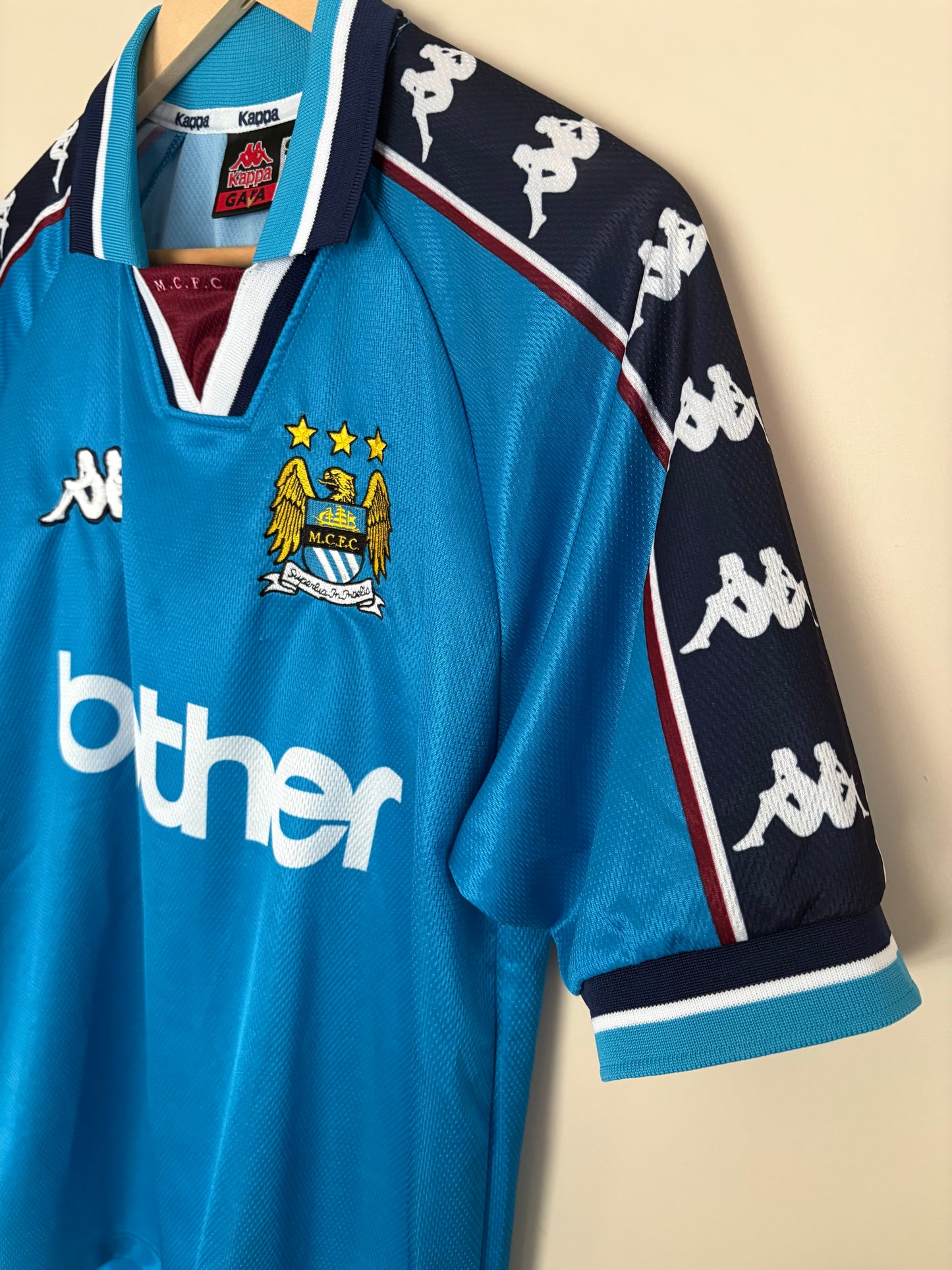 Manchester City Vintage Kappa Home Kit 97/98 Football Shirt