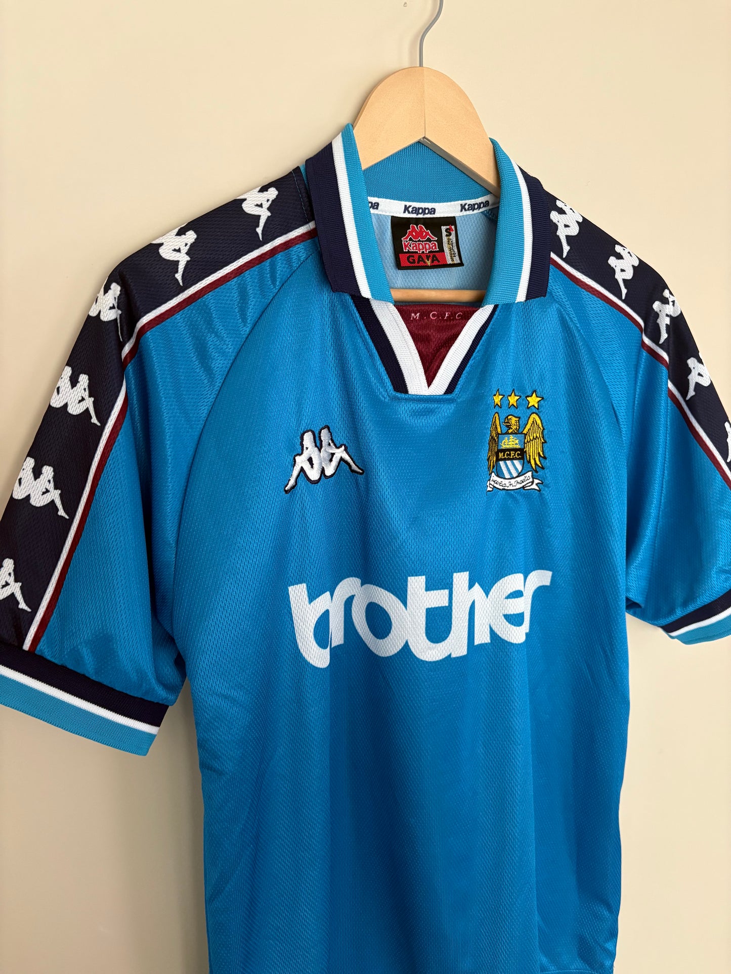 Manchester City Vintage Kappa Home Kit 97/98 Football Shirt