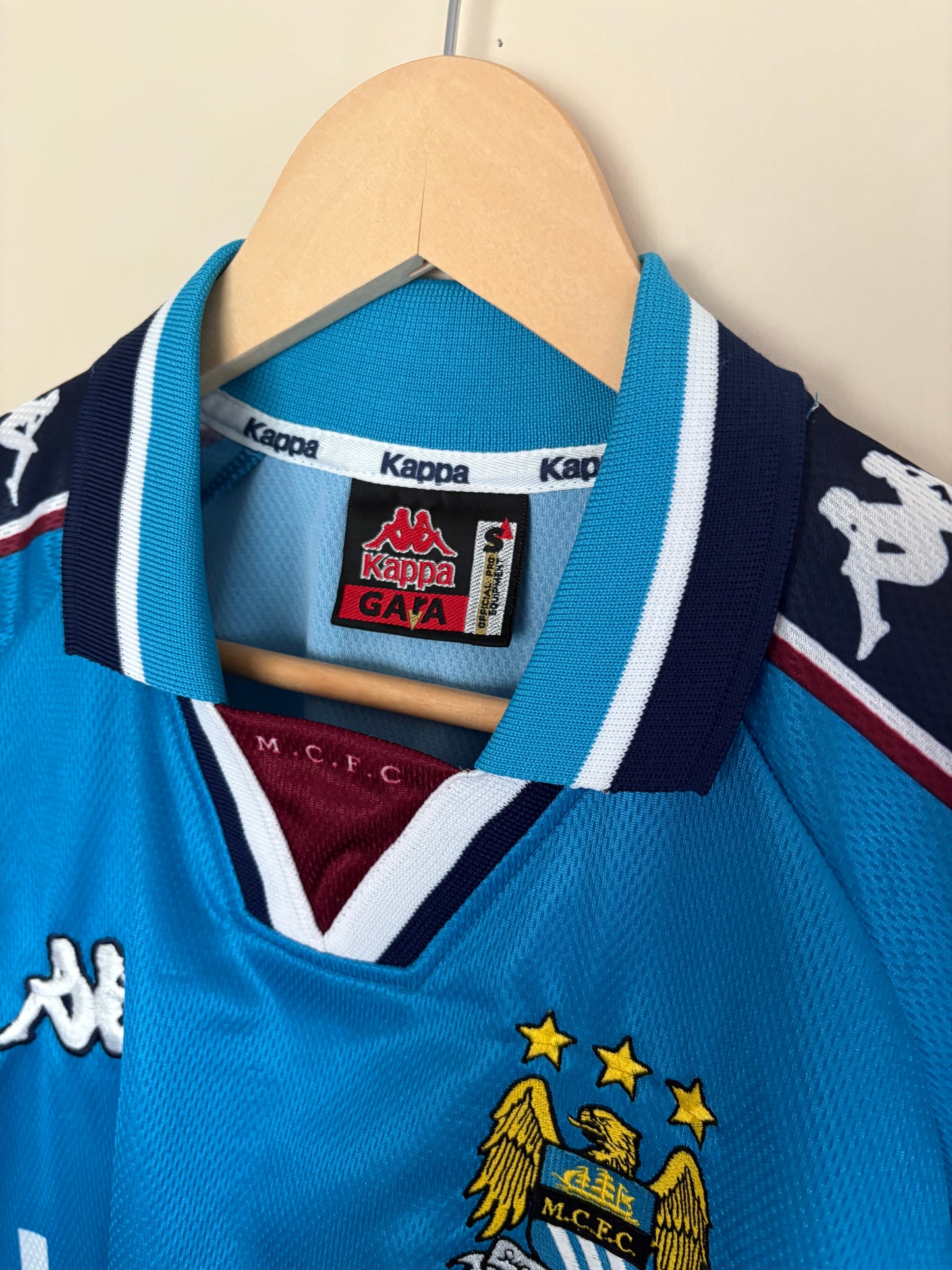 Manchester City Vintage Kappa Home Kit 97/98 Football Shirt