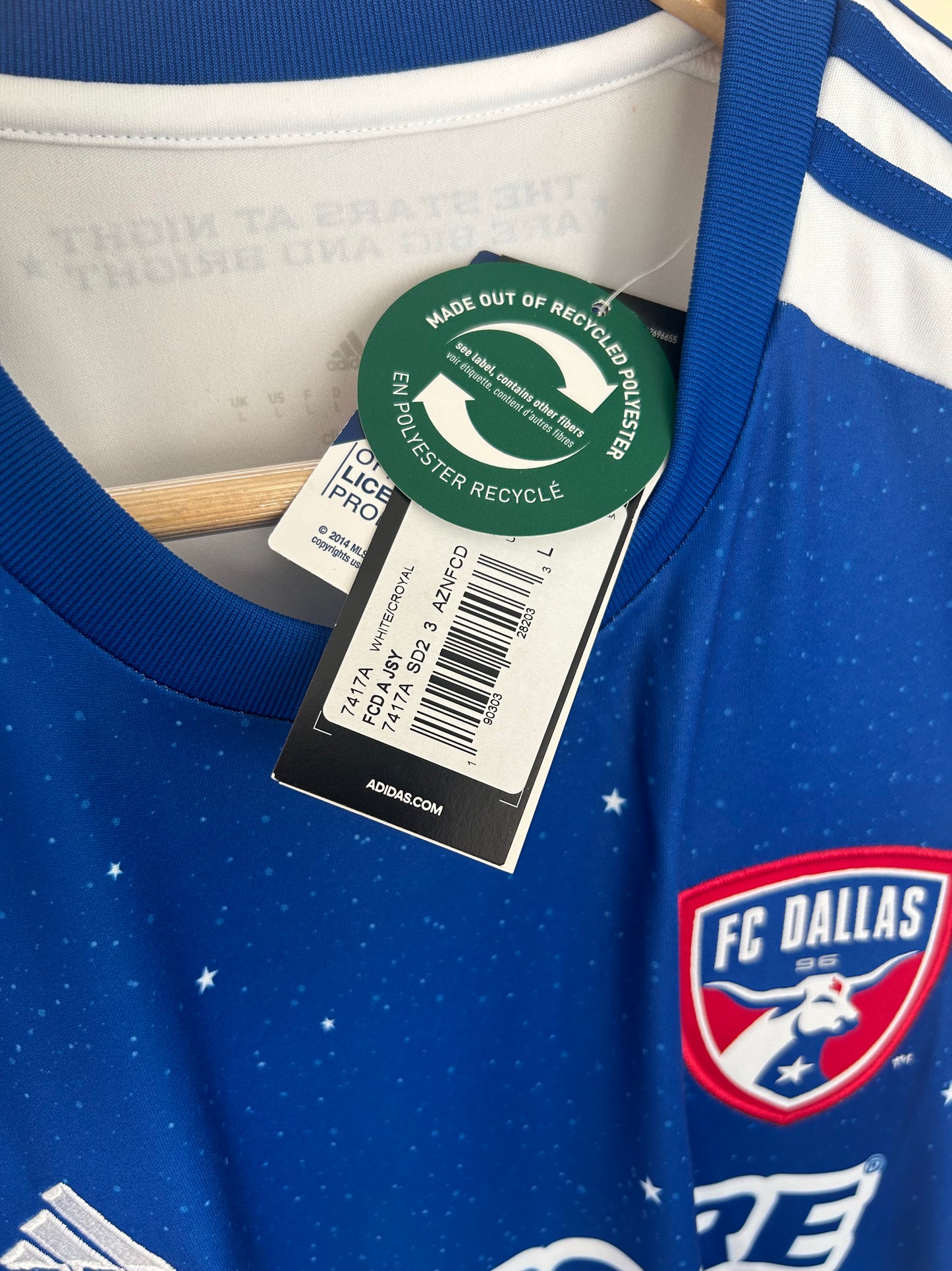 18/19 FC Dallas Away Jersey By Adidas