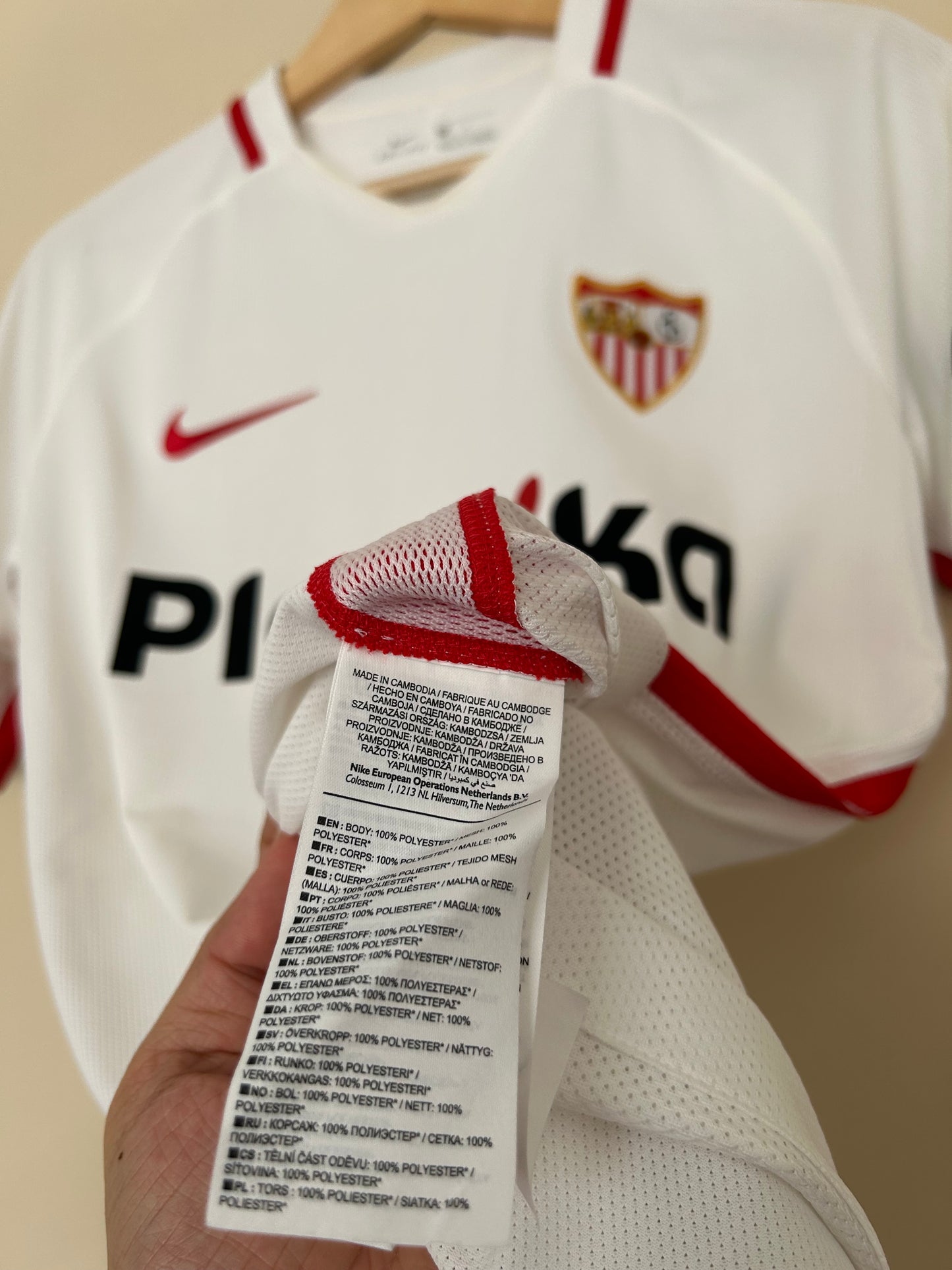 17/18 Sevilla FC Home Jersey By Nike