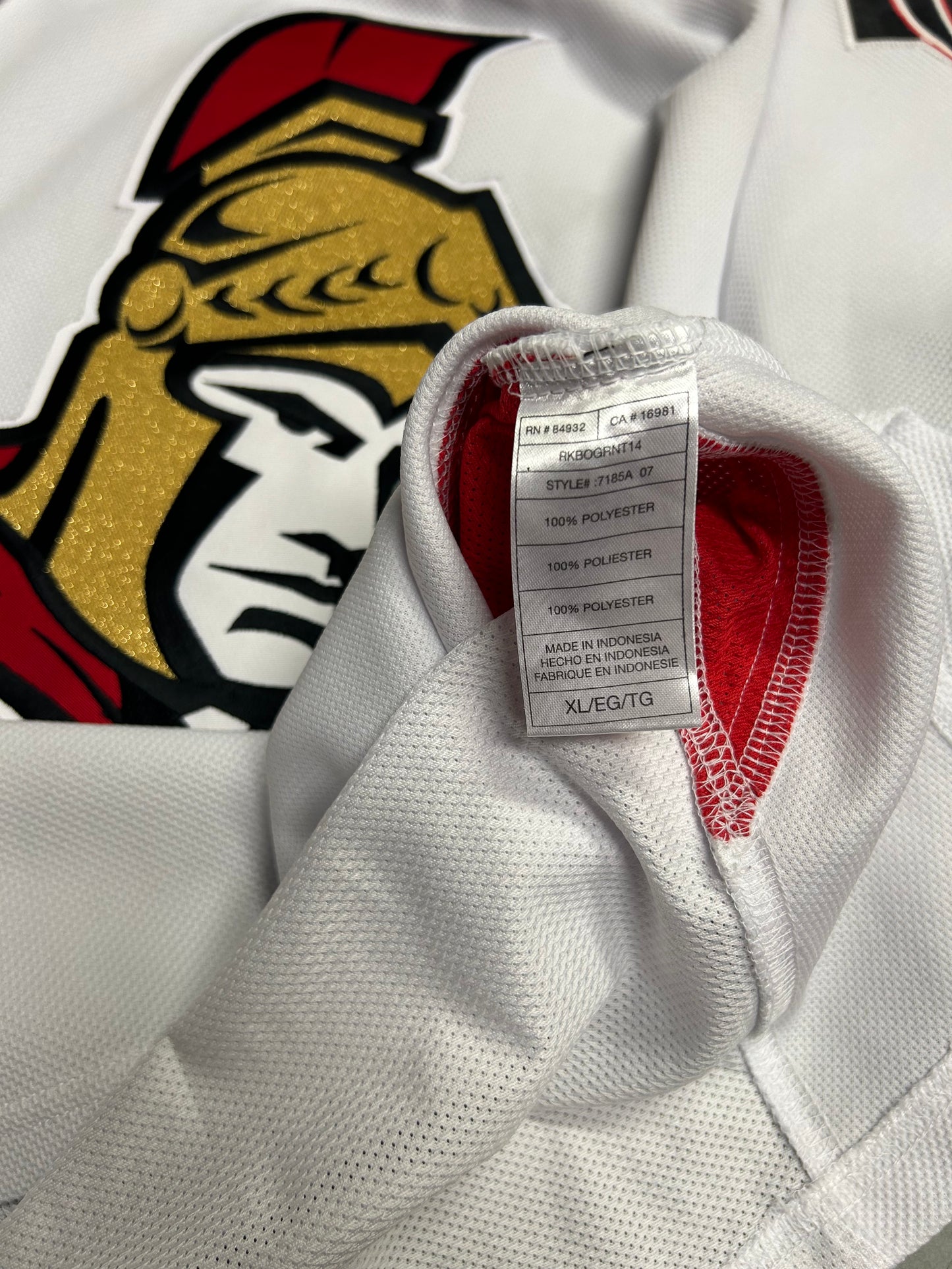 07/08 Ottawa Senators Reebok Away Jersey