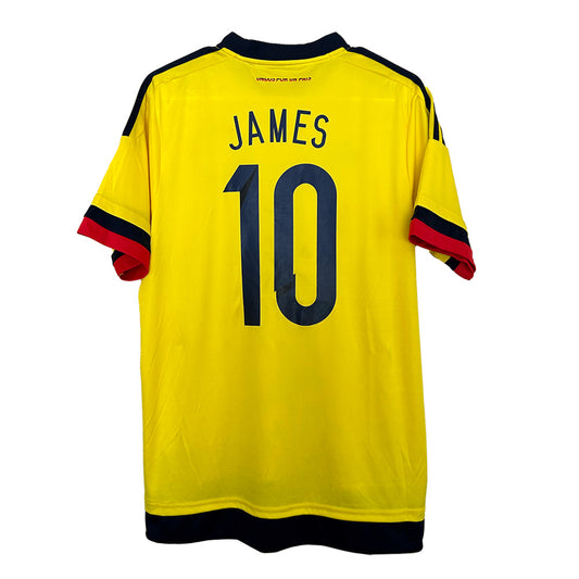 2015 Colombia National Team #10 Rodriguez Home Jersey