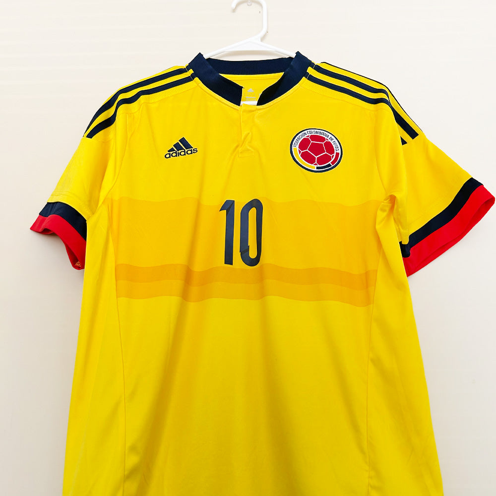 2015 Colombia National Team #10 Rodriguez Home Jersey
